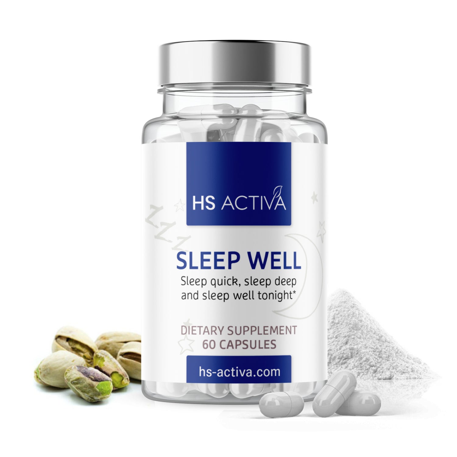 Sleep Well | 60 capsules | Fall asleep faster | Better rest during sleep