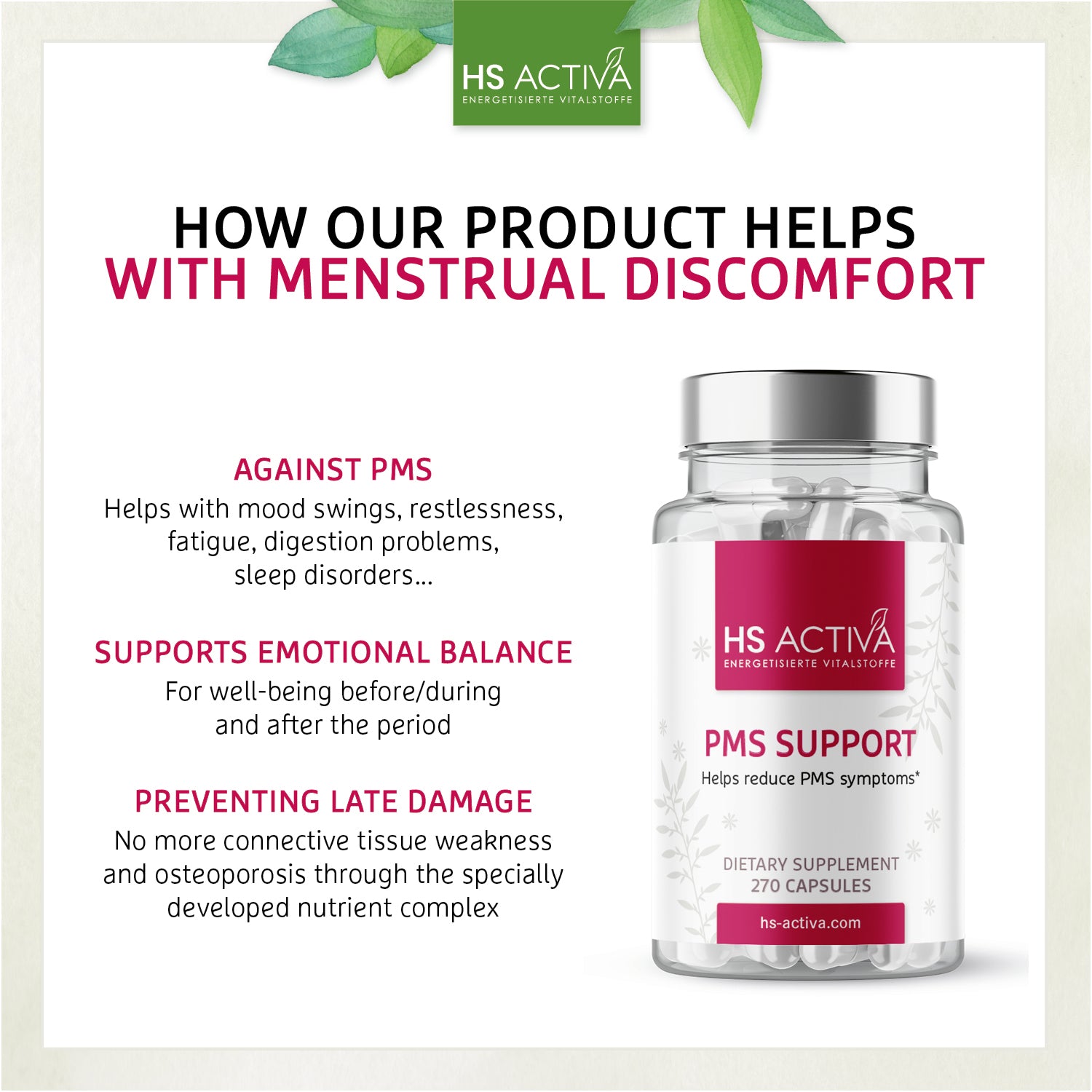 PMS - Helps reduce PMS symptoms (270 capsules)