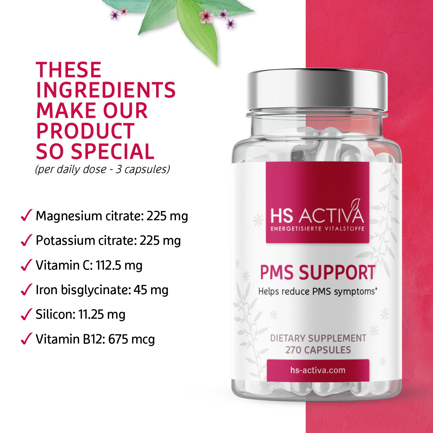 PMS - Helps reduce PMS symptoms (270 capsules)