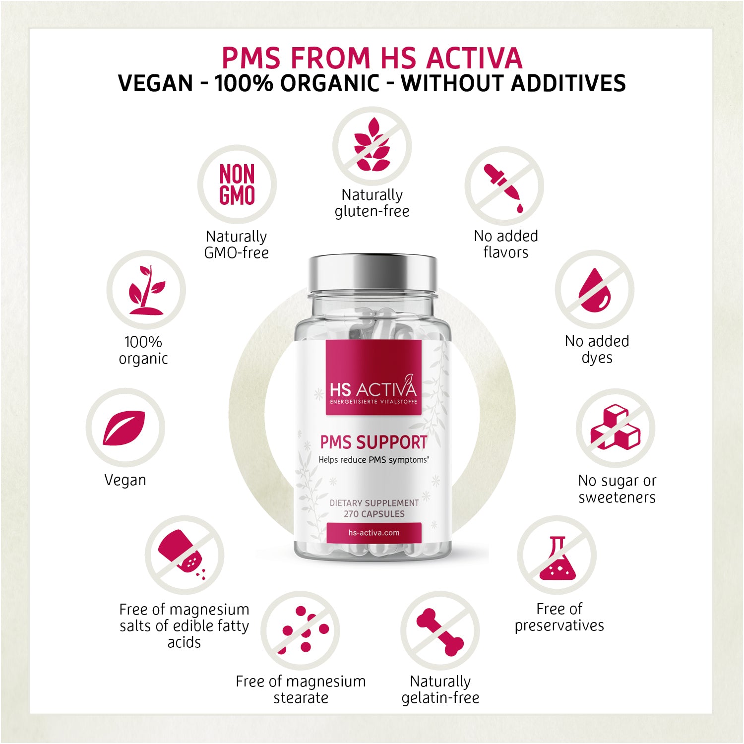 PMS - Helps reduce PMS symptoms (270 capsules)