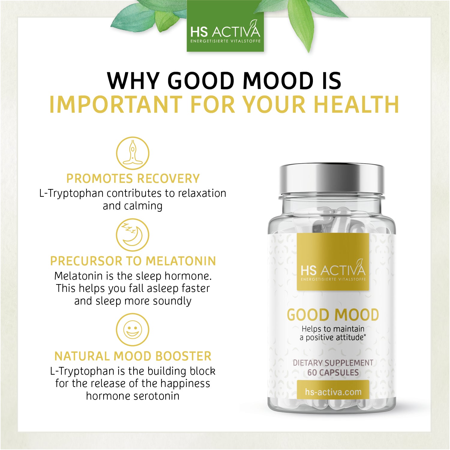Good mood - Helps to maintain a positive attitude (60 capsules)